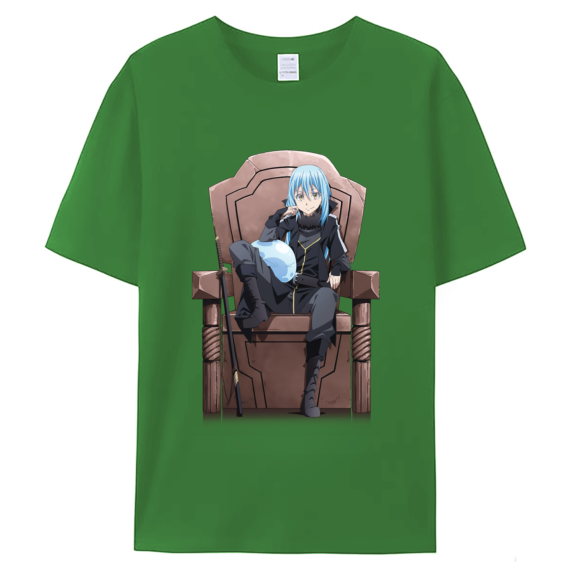 （画像用） 転スラ Regarding Reincarnated to Slime レディースカジュアルプリントTシャツ（綿100％）